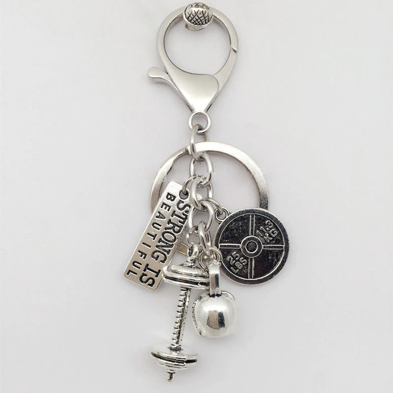 Strong is Beautiful Charm Keychain